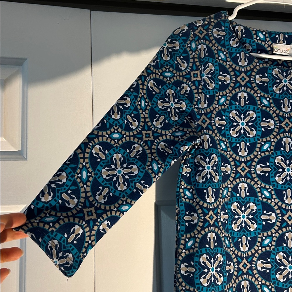 Chic Geometric Patterned Dress - Picture 4 of 6